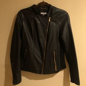 Calvin Klein Faux Leather Moto Jacket
